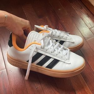adidas Grand Court Alpha Leather Sneaker - White